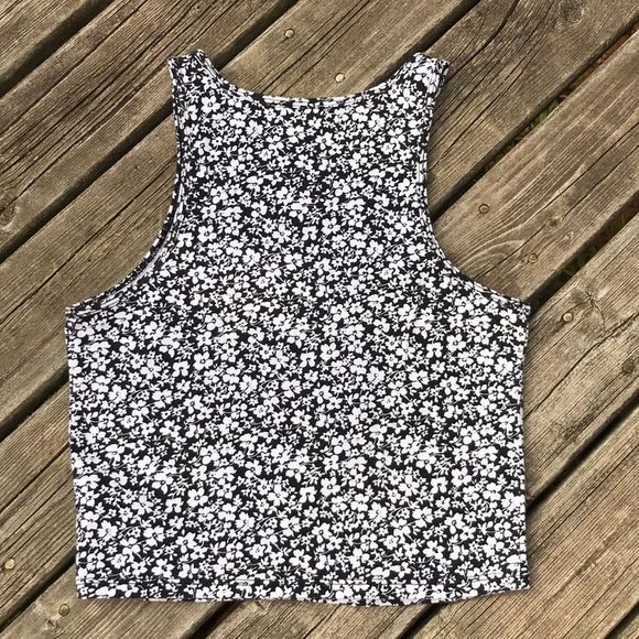 💫4/30 AEROPOSTALE Floral Stretchy Crop Top - Picture 7 of 9